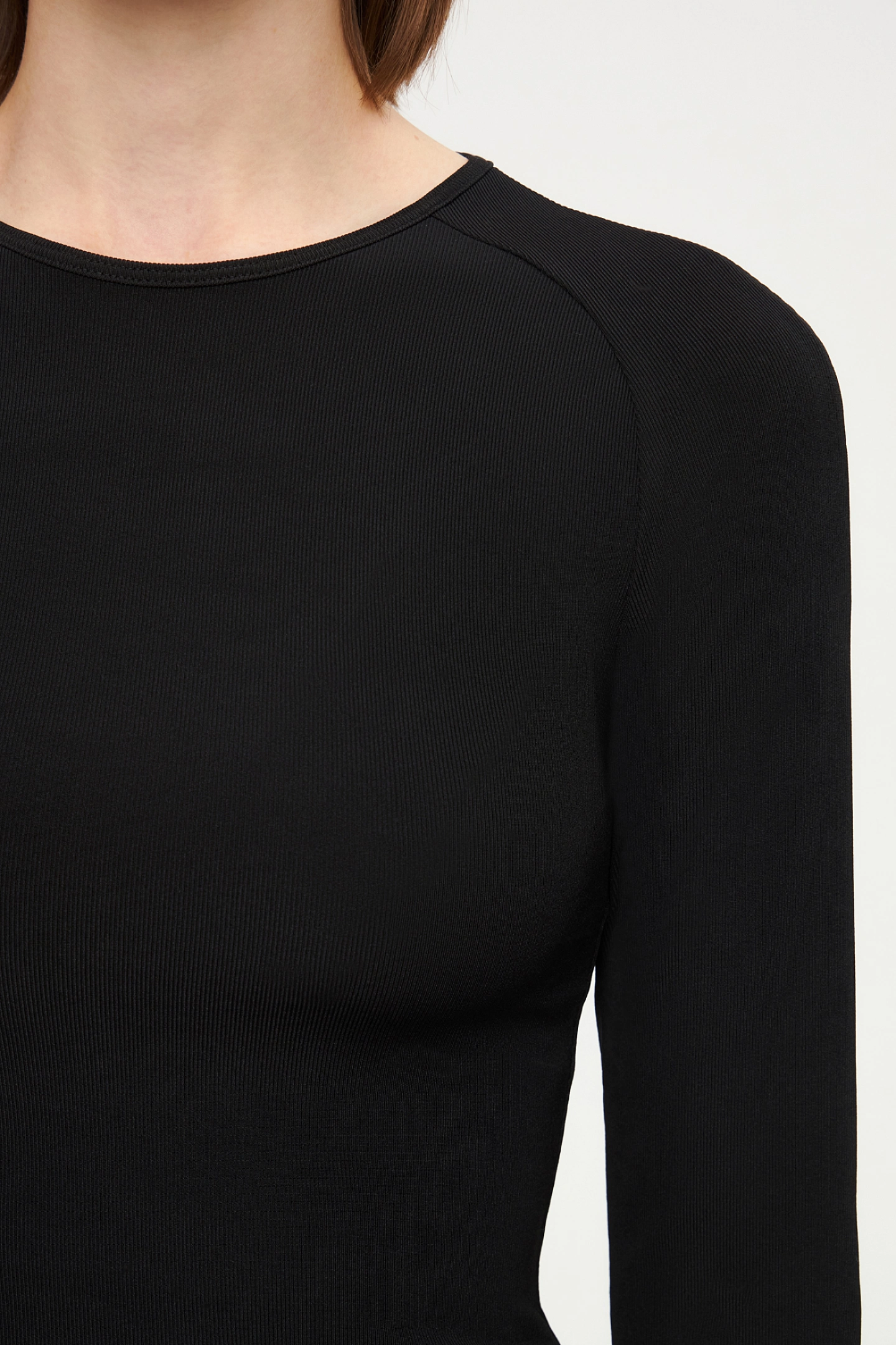 Лонгслив с рукавом реглан - погон