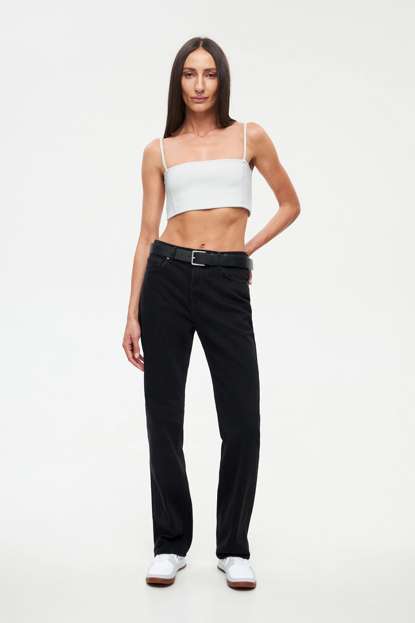 Топ на бретелях из вискозы