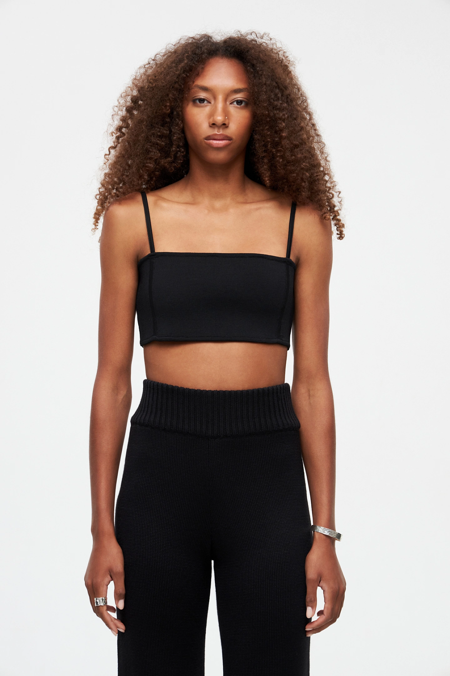 Топ на бретелях из вискозы