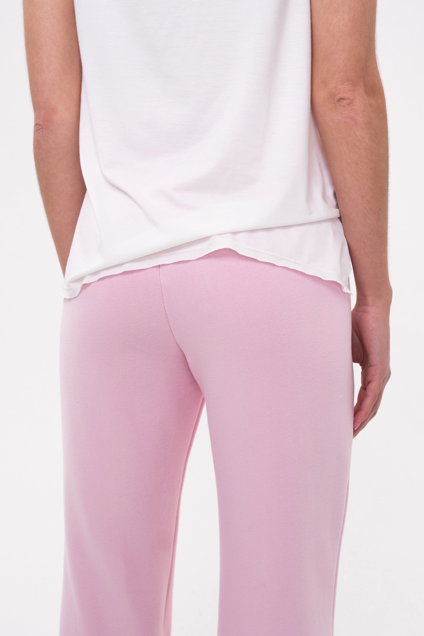 Худи на зипе и брюки клеш из футера