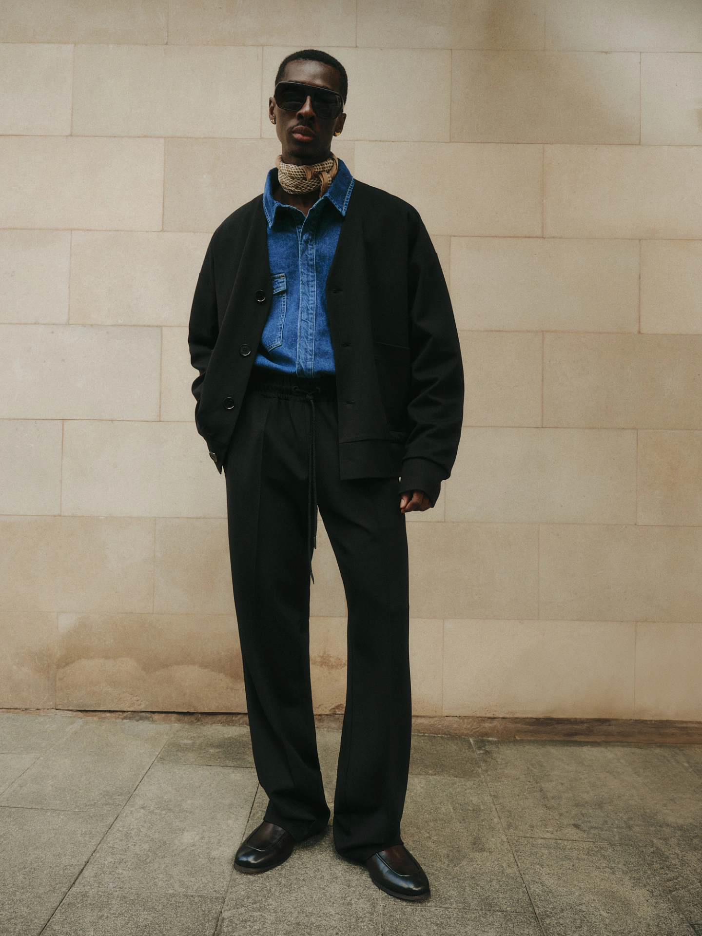 Брюки со стрелками из джерси