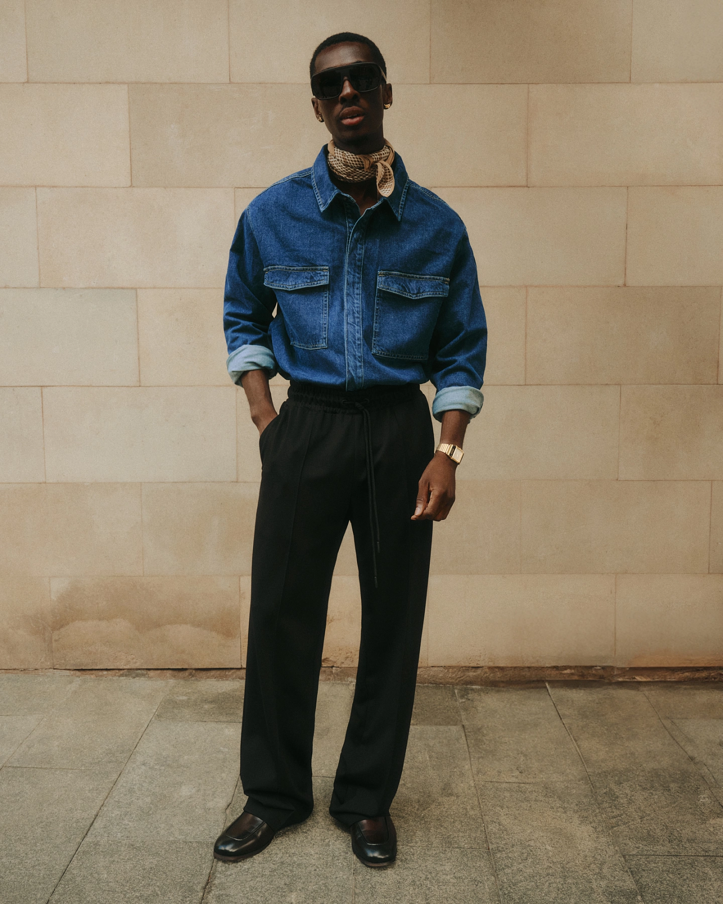 Брюки со стрелками из джерси