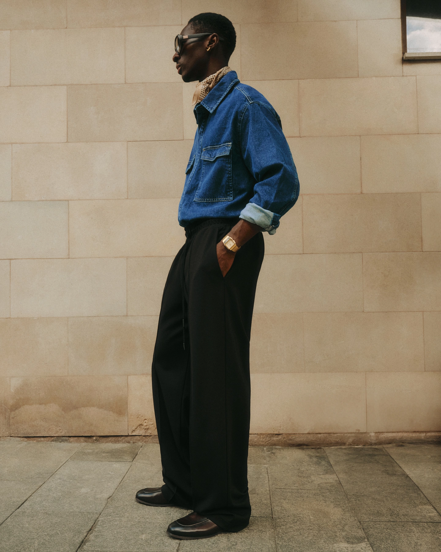 Брюки со стрелками из джерси