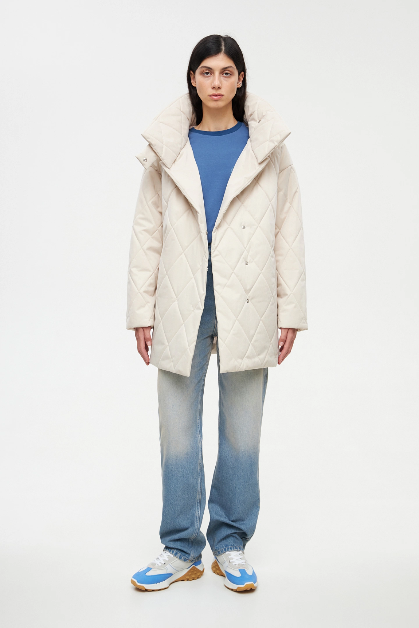 Куртка стеганая со стойкой