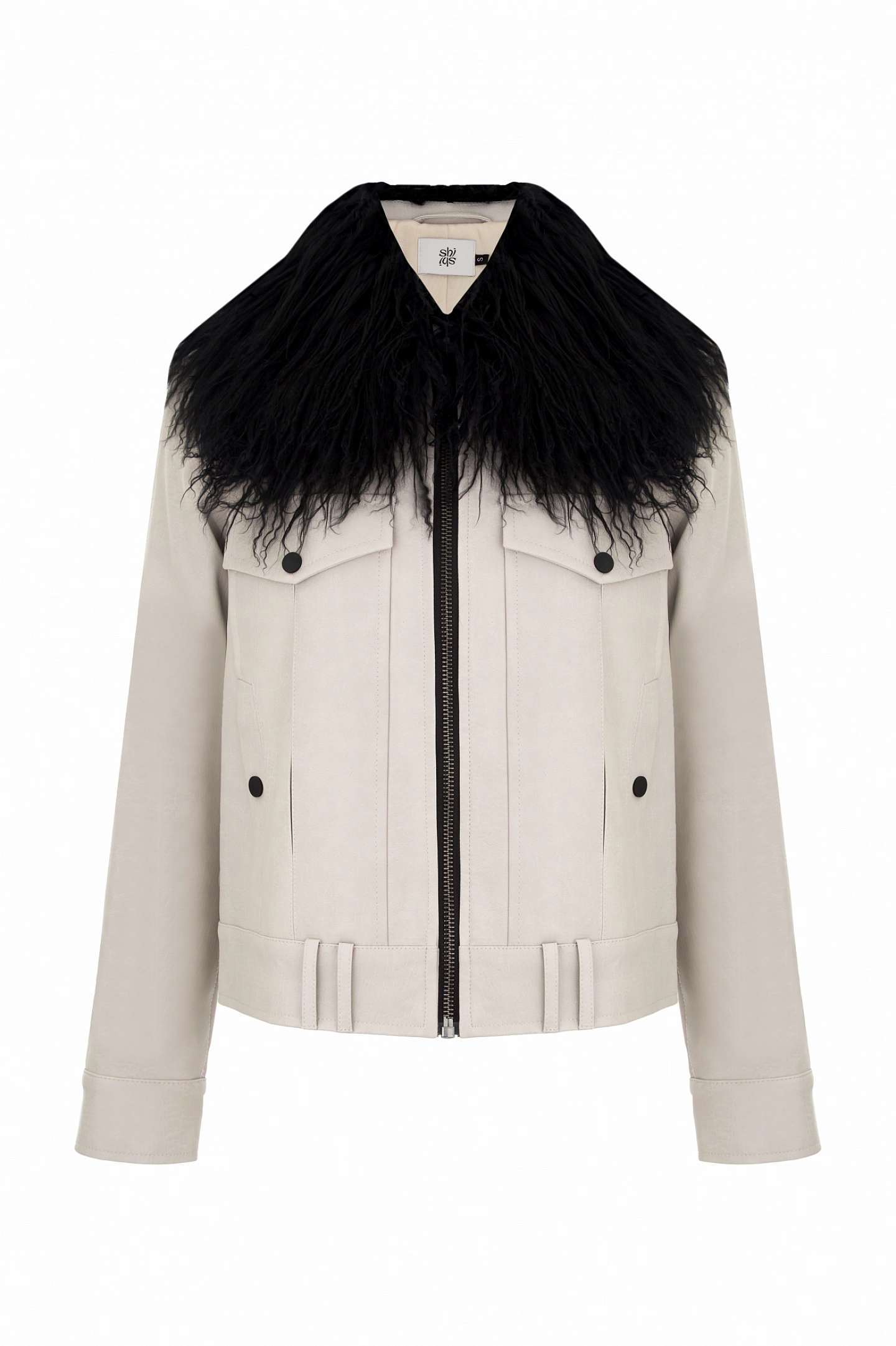 Куртка - авиатор со съёмным меховым воротником