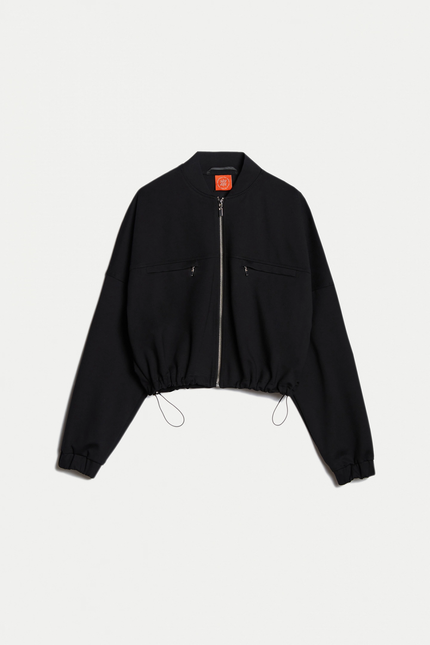 Бомбер на молнии из трикотажа