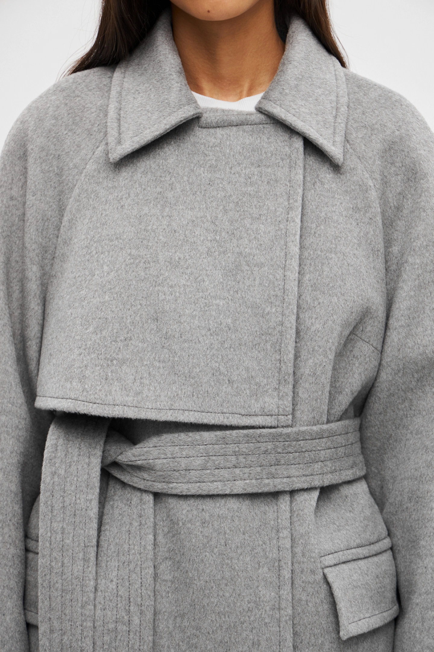 Полупальто с отлетной кокеткой