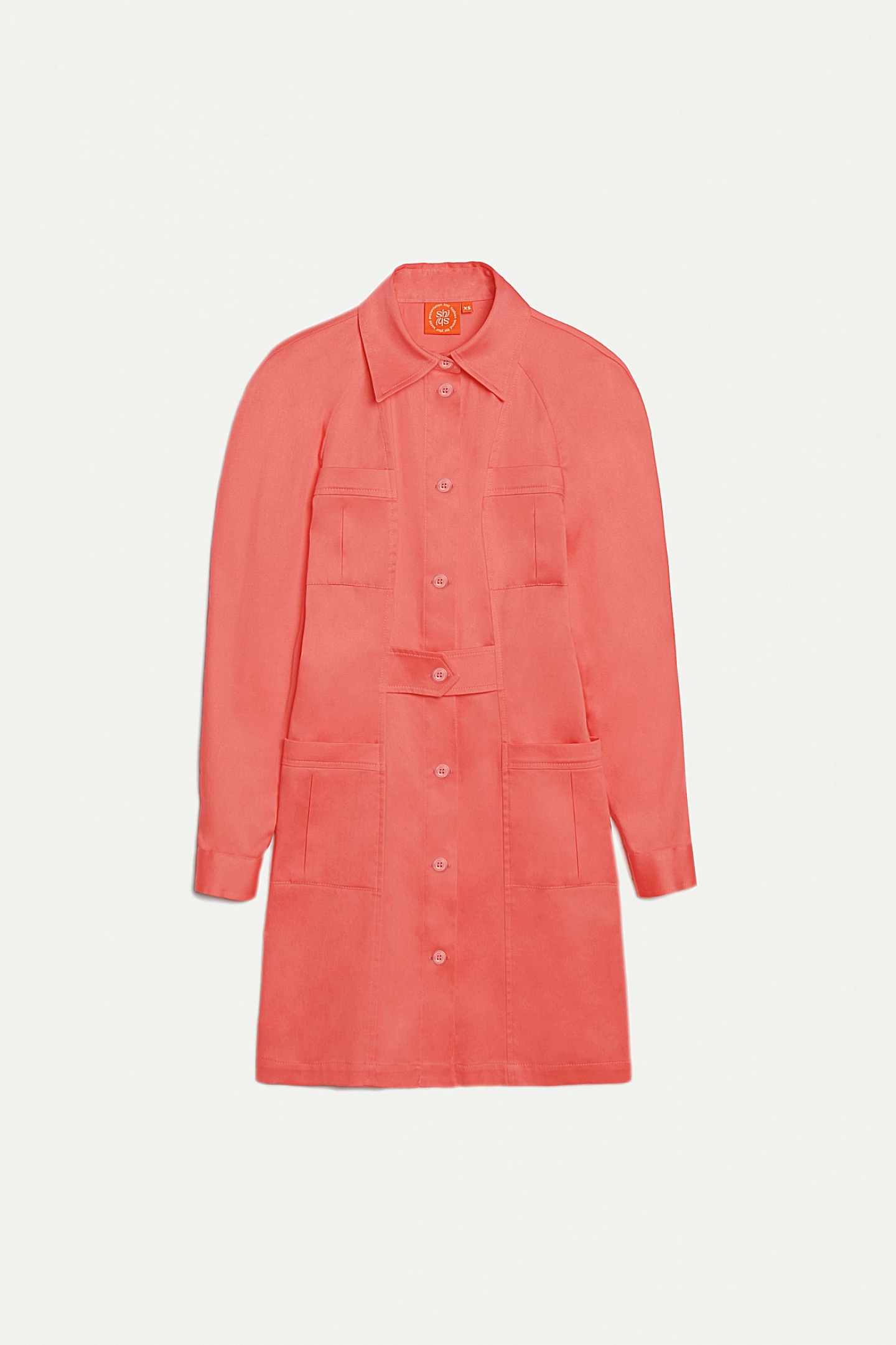 Платье сафари мини