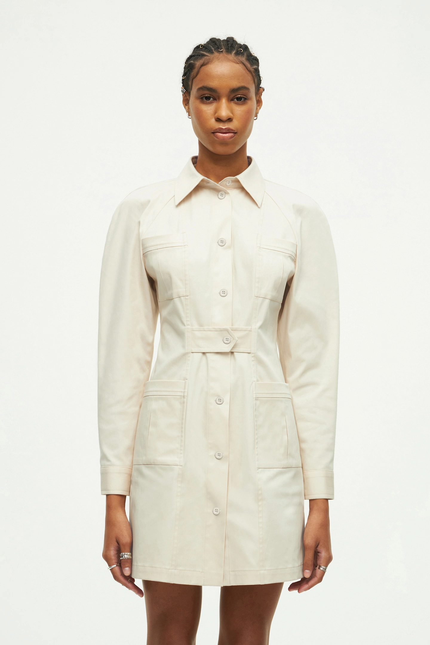 Платье сафари мини