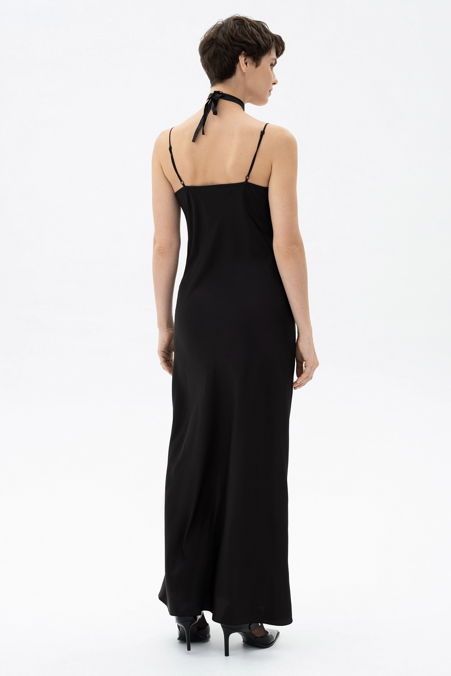 Платье-комбинация с кружевом