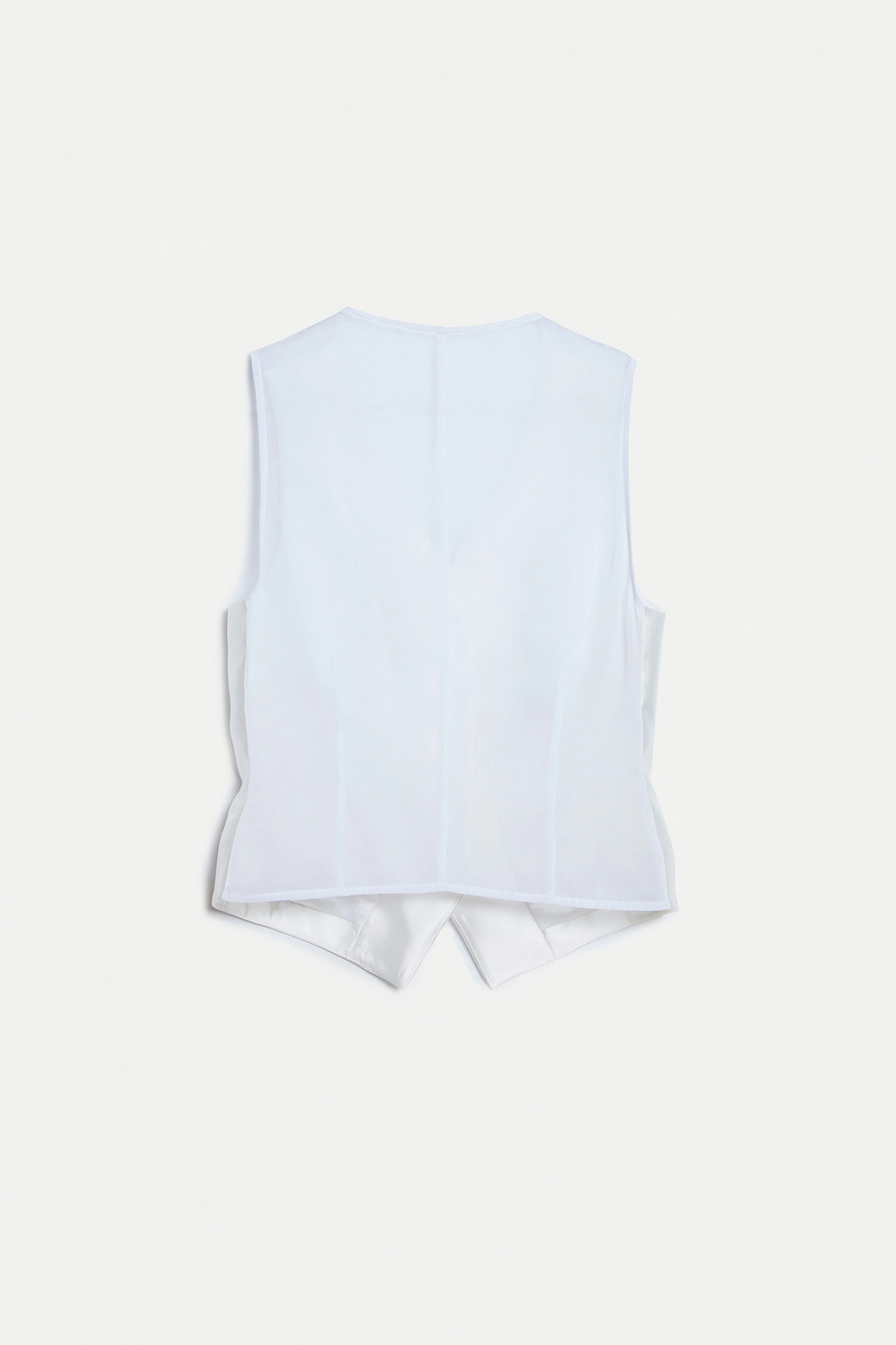 Жилет с прозрачной спинкой